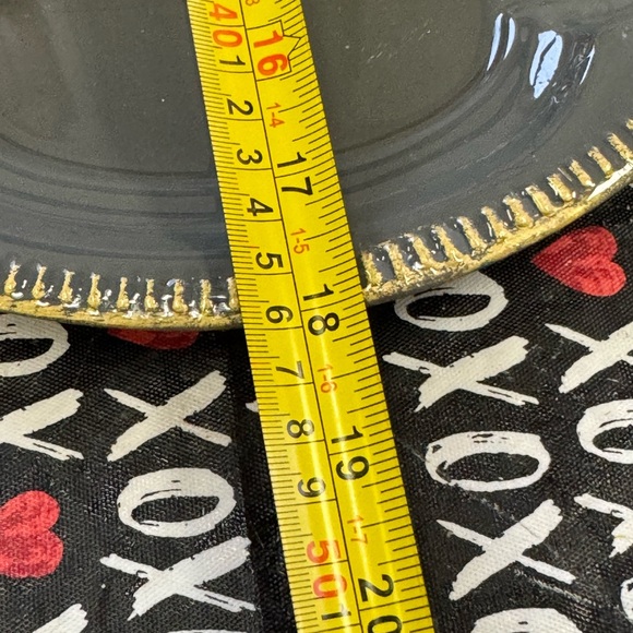 Decoupage Gray Plate with resin pour with Rabbit Design - Picture 2 of 3